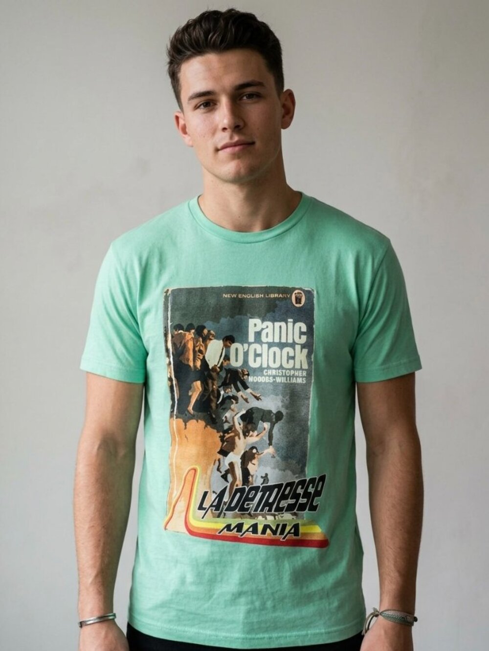 La Detresse Mania Panic O'Clock Tee Size Medium Unisex NWT
